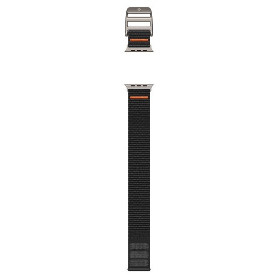 Curea Spigen DuraPro Flex Ultra compatibila cu Apple Watch 4/5/6/7/8/9/SE/Ultra1/2 42/44/45/49mm Black (Ingredi, AMP05981) by www.silkase.ro