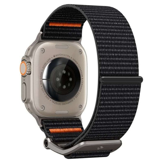 Curea Spigen DuraPro Flex Ultra compatibila cu Apple Watch 4/5/6/7/8/9/SE/Ultra1/2 42/44/45/49mm Black (Ingredi, AMP05981) by www.silkase.ro