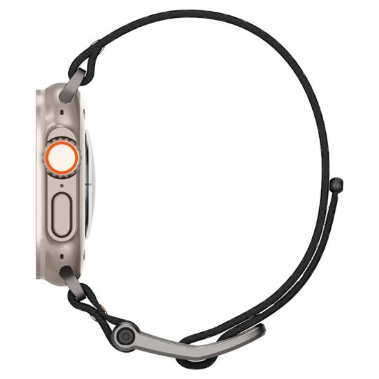 Curea Spigen DuraPro Flex Ultra compatibila cu Apple Watch 4/5/6/7/8/9/SE/Ultra1/2 42/44/45/49mm Black (Ingredi, AMP05981) by www.silkase.ro