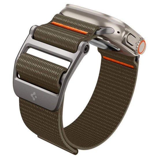 Curea Spigen DuraPro Flex Ultra compatibila cu Apple Watch 4/5/6/7/8/9/SE/Ultra1/2 42/44/45/49mm Khaki (Ingredi, AMP05982) by www.silkase.ro