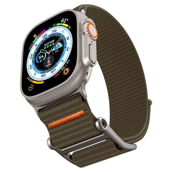 Curea Spigen DuraPro Flex Ultra compatibila cu Apple Watch 4/5/6/7/8/9/SE/Ultra1/2 42/44/45/49mm Khaki (Ingredi, AMP05982) by www.silkase.ro