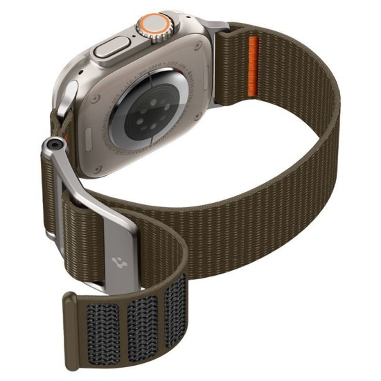 Curea Spigen DuraPro Flex Ultra compatibila cu Apple Watch 4/5/6/7/8/9/SE/Ultra1/2 42/44/45/49mm Khaki (Ingredi, AMP05982) by www.silkase.ro