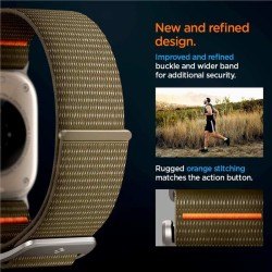 Curea Spigen DuraPro Flex Ultra compatibila cu Apple Watch 4/5/6/7/8/9/SE/Ultra1/2 42/44/45/49mm Khaki