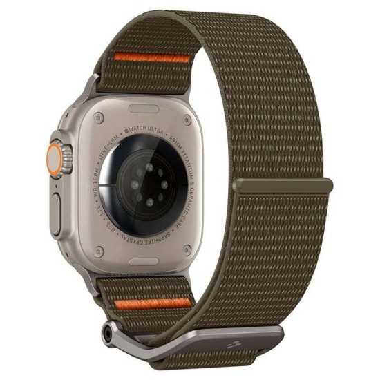 Curea Spigen DuraPro Flex Ultra compatibila cu Apple Watch 4/5/6/7/8/9/SE/Ultra1/2 42/44/45/49mm Khaki (Ingredi, AMP05982) by www.silkase.ro