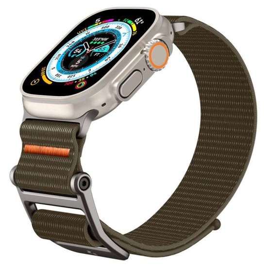 Curea Spigen DuraPro Flex Ultra compatibila cu Apple Watch 4/5/6/7/8/9/SE/Ultra1/2 42/44/45/49mm Khaki (Ingredi, AMP05982) by www.silkase.ro