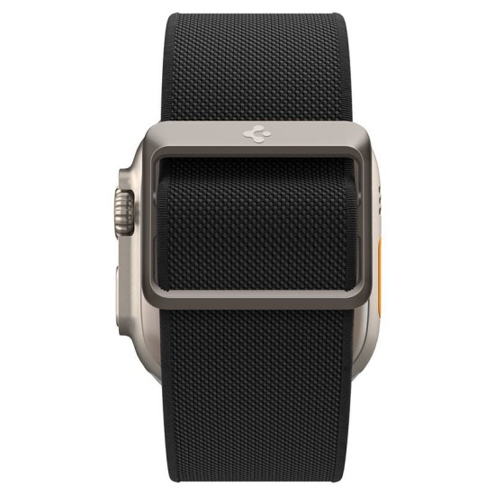 Curea pentru Apple Watch 1/2/3/4/5/6/7/8/9/10/SE/SE 2/Ultra/Ultra 2 (42/44/45/46/49mm) - Spigen Fit Lite Ultra - Black (Ingredi, AMP05983) by www.silkase.ro