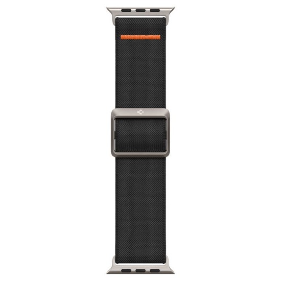 Curea pentru Apple Watch 1/2/3/4/5/6/7/8/9/10/SE/SE 2/Ultra/Ultra 2 (42/44/45/46/49mm) - Spigen Fit Lite Ultra - Black (Ingredi, AMP05983) by www.silkase.ro