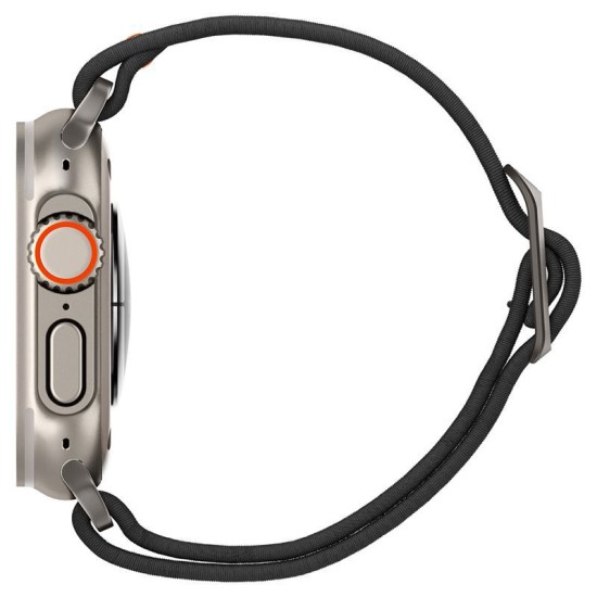 Curea pentru Apple Watch 1/2/3/4/5/6/7/8/9/10/SE/SE 2/Ultra/Ultra 2 (42/44/45/46/49mm) - Spigen Fit Lite Ultra - Black (Ingredi, AMP05983) by www.silkase.ro
