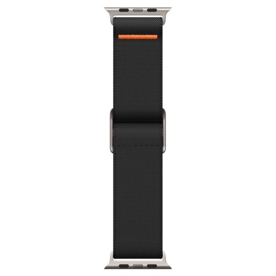 Curea pentru Apple Watch 1/2/3/4/5/6/7/8/9/10/SE/SE 2/Ultra/Ultra 2 (42/44/45/46/49mm) - Spigen Fit Lite Ultra - Black (Ingredi, AMP05983) by www.silkase.ro
