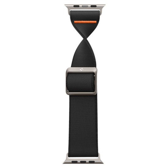 Curea pentru Apple Watch 1/2/3/4/5/6/7/8/9/10/SE/SE 2/Ultra/Ultra 2 (42/44/45/46/49mm) - Spigen Fit Lite Ultra - Black (Ingredi, AMP05983) by www.silkase.ro
