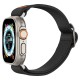 Curea pentru Apple Watch 1/2/3/4/5/6/7/8/9/10/SE/SE 2/Ultra/Ultra 2 (42/44/45/46/49mm) - Spigen Fit Lite Ultra - Black (Ingredi, AMP05983) by www.silkase.ro
