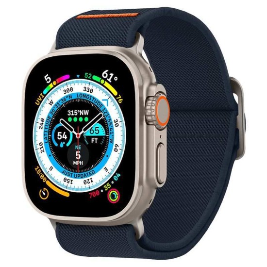 Curea Spigen Fit Lite Ultra compatibila cu Apple Watch 4/5/6/7/8/SE/Ultra 42/44/45/49mm Navy (Ingredi, AMP05984) by www.silkase.ro