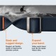Curea Spigen Fit Lite Ultra compatibila cu Apple Watch 4/5/6/7/8/SE/Ultra 42/44/45/49mm Navy (Ingredi, AMP05984) by www.silkase.ro