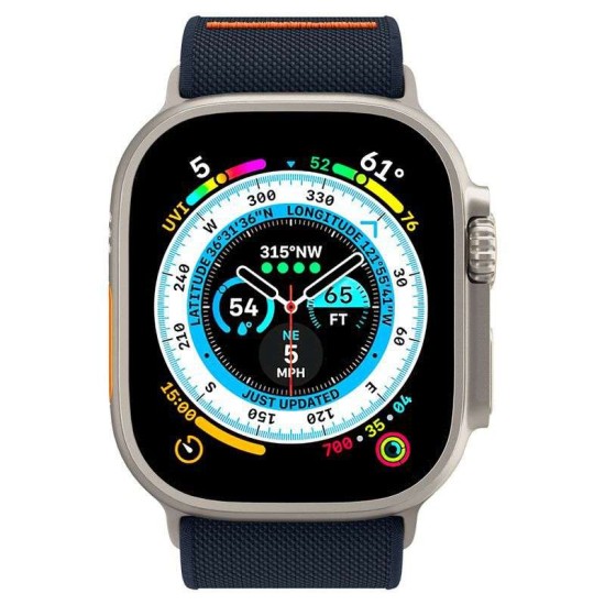 Curea Spigen Fit Lite Ultra compatibila cu Apple Watch 4/5/6/7/8/SE/Ultra 42/44/45/49mm Navy (Ingredi, AMP05984) by www.silkase.ro