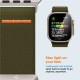 Curea Spigen Fit Lite Ultra compatibila cu Apple Watch 4/5/6/7/8/SE/Ultra 42/44/45/49mm Khaki (Ingredi, AMP05985) by www.silkase.ro