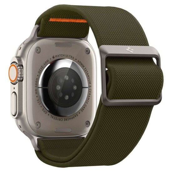 Curea Spigen Fit Lite Ultra compatibila cu Apple Watch 4/5/6/7/8/SE/Ultra 42/44/45/49mm Khaki (Ingredi, AMP05985) by www.silkase.ro