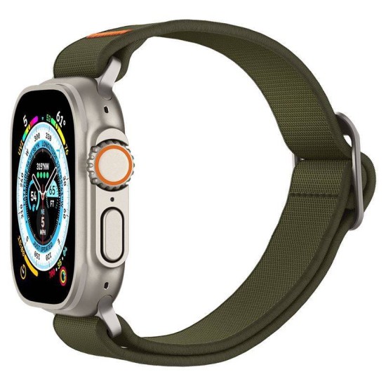 Curea Spigen Fit Lite Ultra compatibila cu Apple Watch 4/5/6/7/8/SE/Ultra 42/44/45/49mm Khaki (Ingredi, AMP05985) by www.silkase.ro