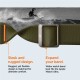 Curea Spigen Fit Lite Ultra compatibila cu Apple Watch 4/5/6/7/8/SE/Ultra 42/44/45/49mm Khaki (Ingredi, AMP05985) by www.silkase.ro
