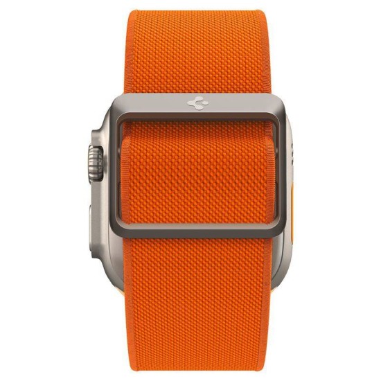 Curea pentru Apple Watch 1/2/3/4/5/6/7/8/9/SE/SE 2/Ultra/Ultra 2 (42/44/45/49mm) - Spigen Fit Lite Ultra - Orange (Ingredi, AMP05986) by www.silkase.ro