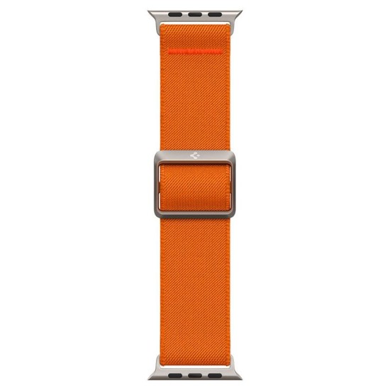 Curea pentru Apple Watch 1/2/3/4/5/6/7/8/9/SE/SE 2/Ultra/Ultra 2 (42/44/45/49mm) - Spigen Fit Lite Ultra - Orange (Ingredi, AMP05986) by www.silkase.ro