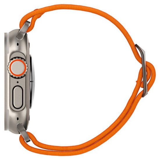 Curea pentru Apple Watch 1/2/3/4/5/6/7/8/9/SE/SE 2/Ultra/Ultra 2 (42/44/45/49mm) - Spigen Fit Lite Ultra - Orange (Ingredi, AMP05986) by www.silkase.ro