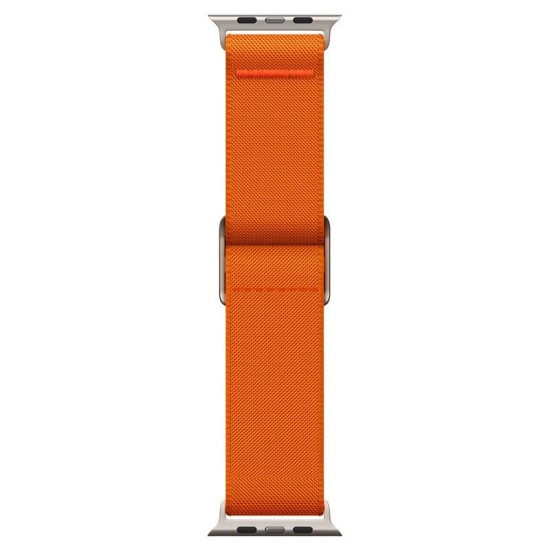 Curea pentru Apple Watch 1/2/3/4/5/6/7/8/9/SE/SE 2/Ultra/Ultra 2 (42/44/45/49mm) - Spigen Fit Lite Ultra - Orange (Ingredi, AMP05986) by www.silkase.ro