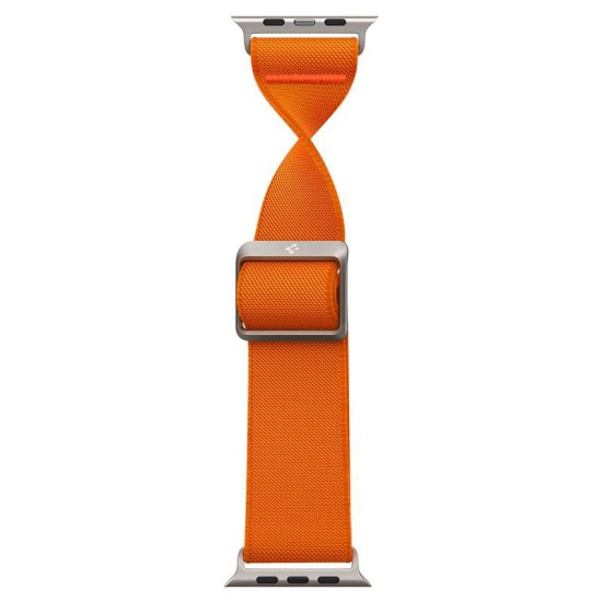 Curea pentru Apple Watch 1/2/3/4/5/6/7/8/9/SE/SE 2/Ultra/Ultra 2 (42/44/45/49mm) - Spigen Fit Lite Ultra - Orange (Ingredi, AMP05986) by www.silkase.ro