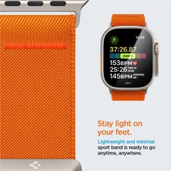 Curea pentru Apple Watch 1/2/3/4/5/6/7/8/9/SE/SE 2/Ultra/Ultra 2 (42/44/45/49mm) - Spigen Fit Lite Ultra - Orange Curea pentru Apple Watch 1/2/3/4/5/6/7/8/9/SE/SE 2/Ultra/Ultra 2 (42/44/45/49mm) - Spigen Fit Lite Ultra - Orange
