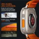 Curea pentru Apple Watch 1/2/3/4/5/6/7/8/9/SE/SE 2/Ultra/Ultra 2 (42/44/45/49mm) - Spigen Fit Lite Ultra - Orange (Ingredi, AMP05986) by www.silkase.ro