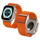 Curea pentru Apple Watch 1/2/3/4/5/6/7/8/9/SE/SE 2/Ultra/Ultra 2 (42/44/45/49mm) - Spigen Fit Lite Ultra - Orange (Ingredi, AMP05986) by www.silkase.ro