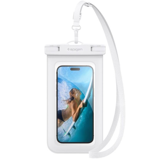 Husa waterproof universala Spigen A601 White (Spigen, Accesorii telefoane) by www.silkase.ro Husa waterproof universala Spigen A601 White (Huse Waterproof și Subacvatice, ACS06006) by www.silkase.ro