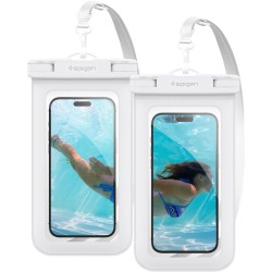 Set 2 Huse waterproof universale Spigen A601 White