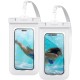Set 2 Huse waterproof universale Spigen A601 White (Huse Waterproof și Subacvatice, ACS06013) by www.silkase.ro