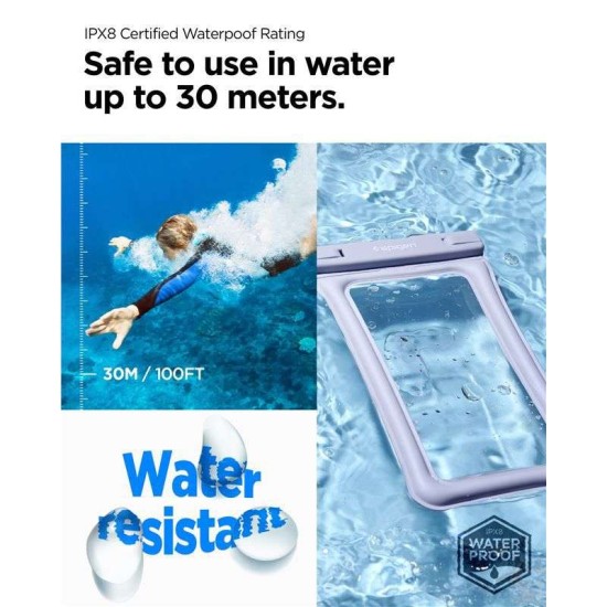 Set 2 huse waterproof universale Spigen A610 Aqua Blue (Spigen, Accesorii telefoane) by www.silkase.ro Set 2 huse waterproof universale Spigen A610 Aqua Blue (Huse Waterproof și Subacvatice, ACS06016) by www.silkase.ro