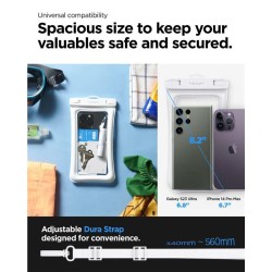 Set 2 huse waterproof universale Spigen A610 White Set 2 huse waterproof universale Spigen A610 White