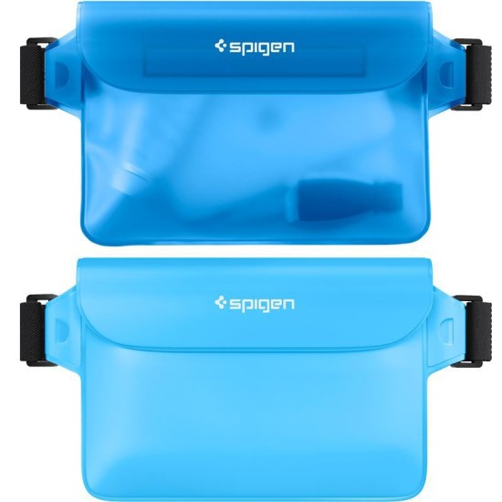 Set 2 borsete waterproof universale Spigen A620 Blue (Spigen, Accesorii telefoane) by www.silkase.ro Set 2 borsete waterproof universale Spigen A620 Blue (Genți și Borsete Telefon, AMP06020) by www.silkase.ro