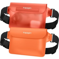 Set 2 borsete waterproof universale Spigen A620 Orange