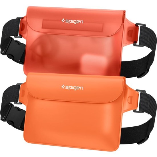 Set 2 borsete waterproof universale Spigen A620 Orange (Genți și Borsete Telefon, AMP06021) by www.silkase.ro