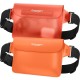 Set 2 borsete waterproof universale Spigen A620 Orange (Genți și Borsete Telefon, AMP06021) by www.silkase.ro