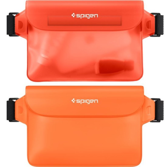 Set 2 borsete waterproof universale Spigen A620 Orange (Genți și Borsete Telefon, AMP06021) by www.silkase.ro