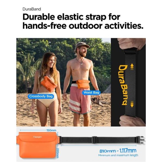 Set 2 borsete waterproof universale Spigen A620 Orange (Genți și Borsete Telefon, AMP06021) by www.silkase.ro