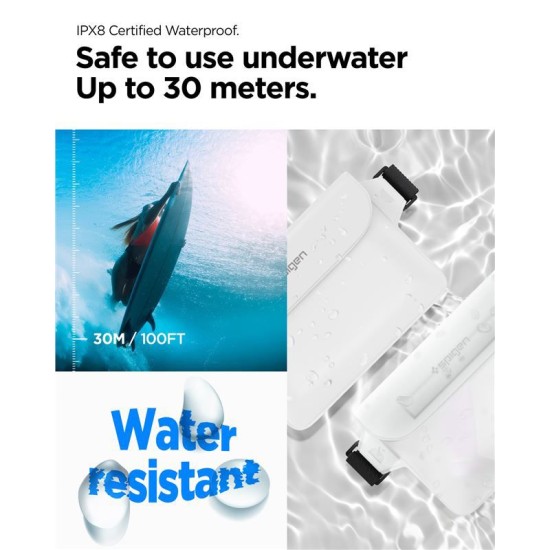Set 2 borsete waterproof universale Spigen A620 White (Spigen, Accesorii telefoane) by www.silkase.ro Set 2 borsete waterproof universale Spigen A620 White (Genți și Borsete Telefon, AMP06022) by www.silkase.ro