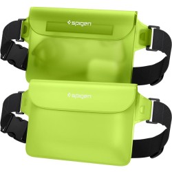 Set 2 borsete waterproof universale Spigen A620 Green