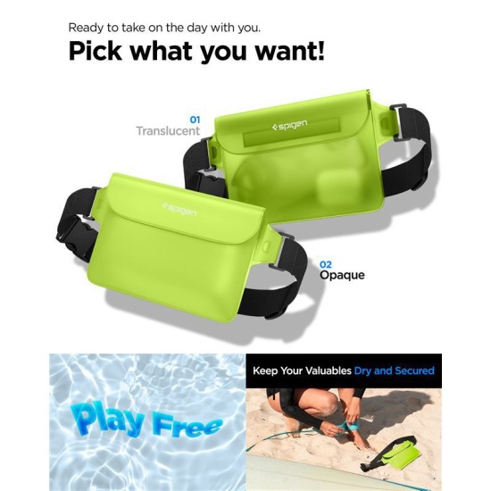 Set 2 borsete waterproof universale Spigen A620 Green (Spigen, Accesorii telefoane) by www.silkase.ro Set 2 borsete waterproof universale Spigen A620 Green (Genți și Borsete Telefon, AMP06023) by www.silkase.ro