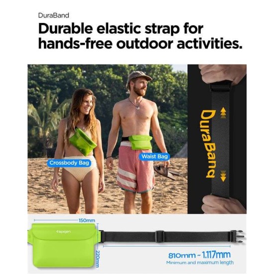 Set 2 borsete waterproof universale Spigen A620 Green (Spigen, Accesorii telefoane) by www.silkase.ro Set 2 borsete waterproof universale Spigen A620 Green (Genți și Borsete Telefon, AMP06023) by www.silkase.ro