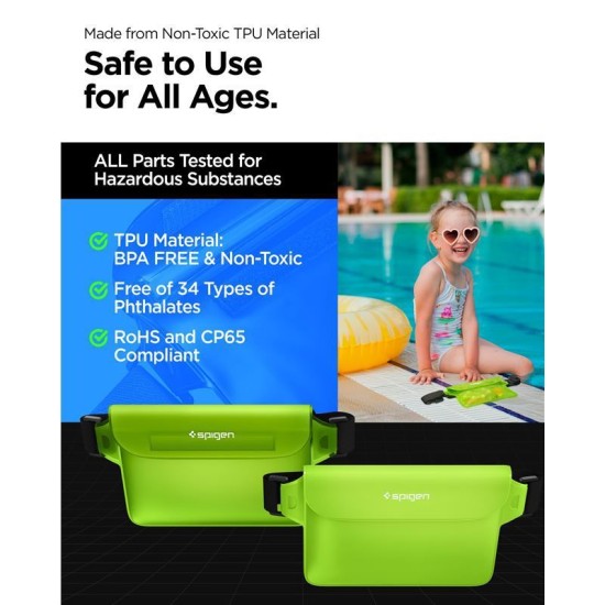 Set 2 borsete waterproof universale Spigen A620 Green (Spigen, Accesorii telefoane) by www.silkase.ro Set 2 borsete waterproof universale Spigen A620 Green (Genți și Borsete Telefon, AMP06023) by www.silkase.ro