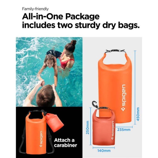 Set 2 genti waterproof universale Spigen A630 Orange (Spigen, Accesorii telefoane) by www.silkase.ro Set 2 genti waterproof universale Spigen A630 Orange (Genți și Borsete Telefon, AMP06025) by www.silkase.ro