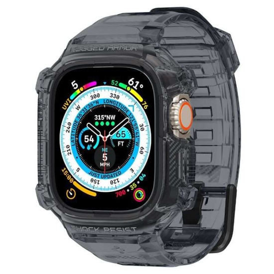 Husa cu curea Spigen pentru Apple Watch Ultra 2/1 49mm, Gri (Ingredi, ACS06028) by www.silkase.ro