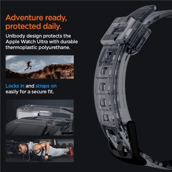Husa cu curea Spigen pentru Apple Watch Ultra 2/1 49mm, Gri (Ingredi, ACS06028) by www.silkase.ro