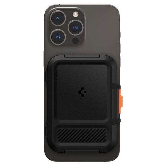 Portofel magnetic tip MagSaf, Spigen, Lock Fit, Policarbonat, Negru (Spigen, Accesorii telefoane) by www.silkase.ro Portofel magnetic tip MagSaf, Spigen, Lock Fit, Policarbonat, Negru (Portofele și Suporturi Card, AFA06031) by www.silkase.ro